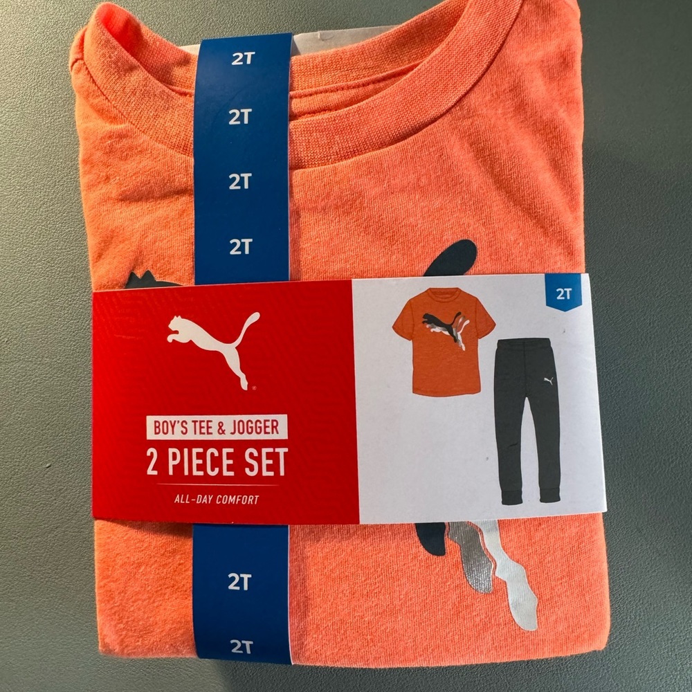 Puma - 2T. NWT Boys Tee and Jogger set